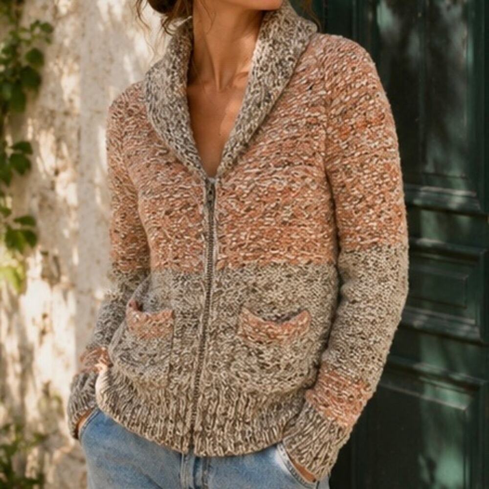 WILFRED‎ FREE x ARITZIA | Marled Wool Alpaca Blend Zip Cardigan Shawl | Small
